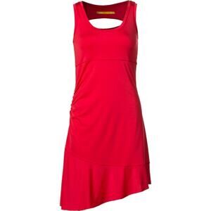 Lole Olena Dress Red Size XS Sleeveless Ruched Asymmetric Athletic Tennis Golf
